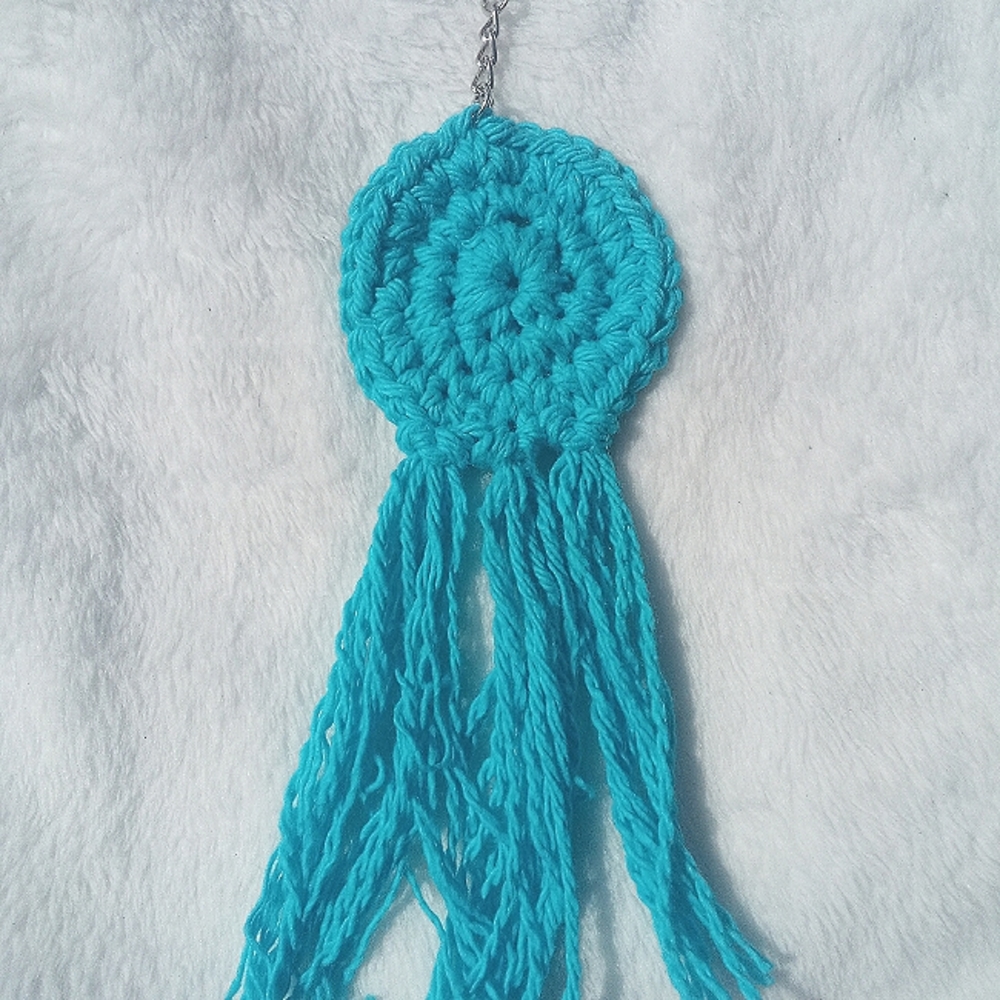 Cute boho style hand crafted keychain